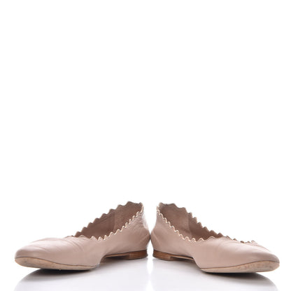 Chloe Calfskin Lauren Ballet Flats 38 Pink Tea 5 of 12