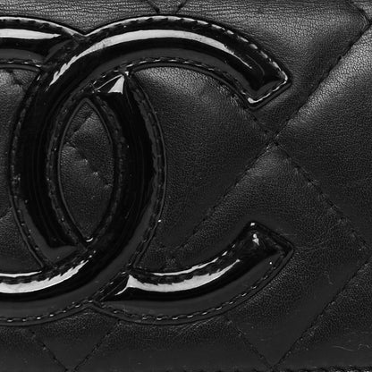 Chanel Calfskin Quilted Cambon Business Card Holder Black 9 of 9
