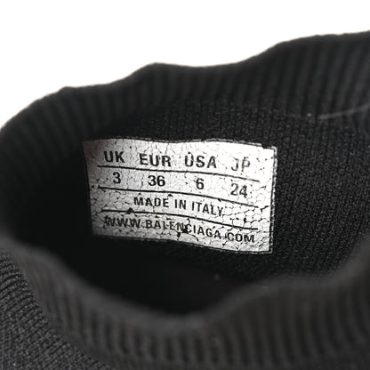 Balenciaga Neoprene Knit Womens Speed Sneakers 36 Black White 8 of 9