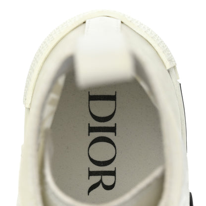 Christian Dior Technical Canvas Oblique Mens B23 High Top Sneakers 37 White 7 of 9