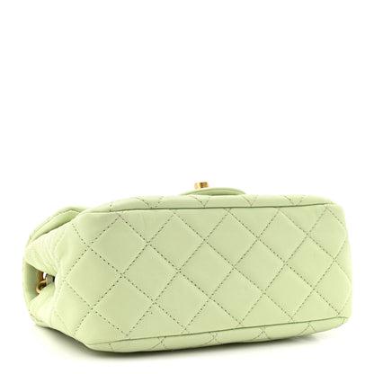 Chanel Lambskin Quilted Mini Pearl Crush Flap Light Green 4 of 16