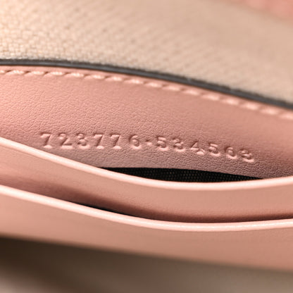 Gucci Calfskin GG Matelasse Mini Top Slip Handle Crossbody Bag Perfect Pink Natural 7 of 11
