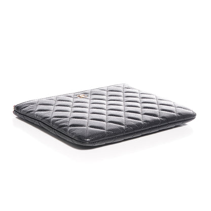 Chanel Caviar Quilted Medium Cosmetic Case Black 4 of 8