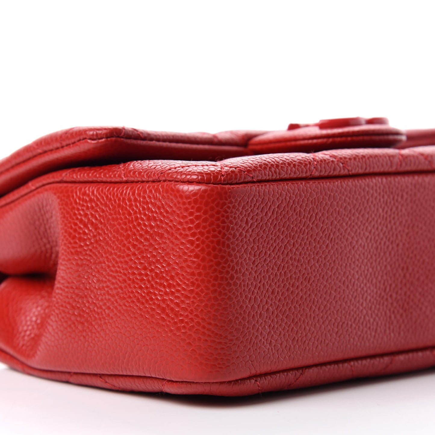 Caviar Quilted Mini Incognito Square Flap Red