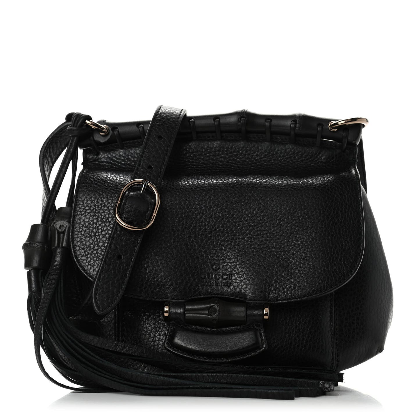 Calfskin Small Nouveau Shoulder Bag Black