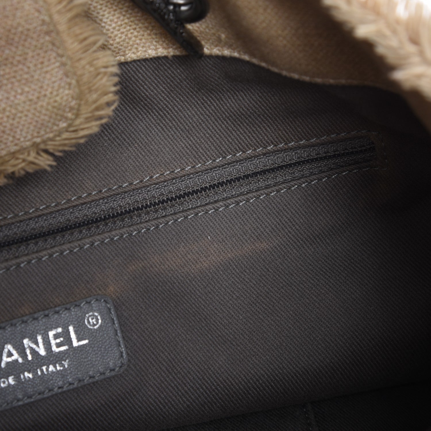 Chanel Canvas Large Graffiti Tote Beige 8 of 9