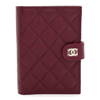 Chanel Caviar Quilted Passport Holder Dark Burgundy 1 of 8