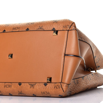 MCM Visetos Large Essential Tote Cognac 9 of 9