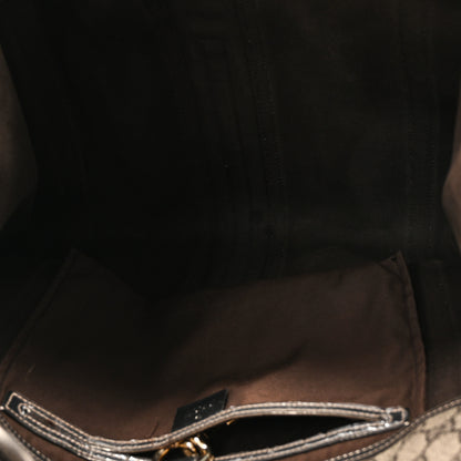 Gucci GG Plus Monogram Web Large Joy Shoulder Bag Metallic 5 of 12