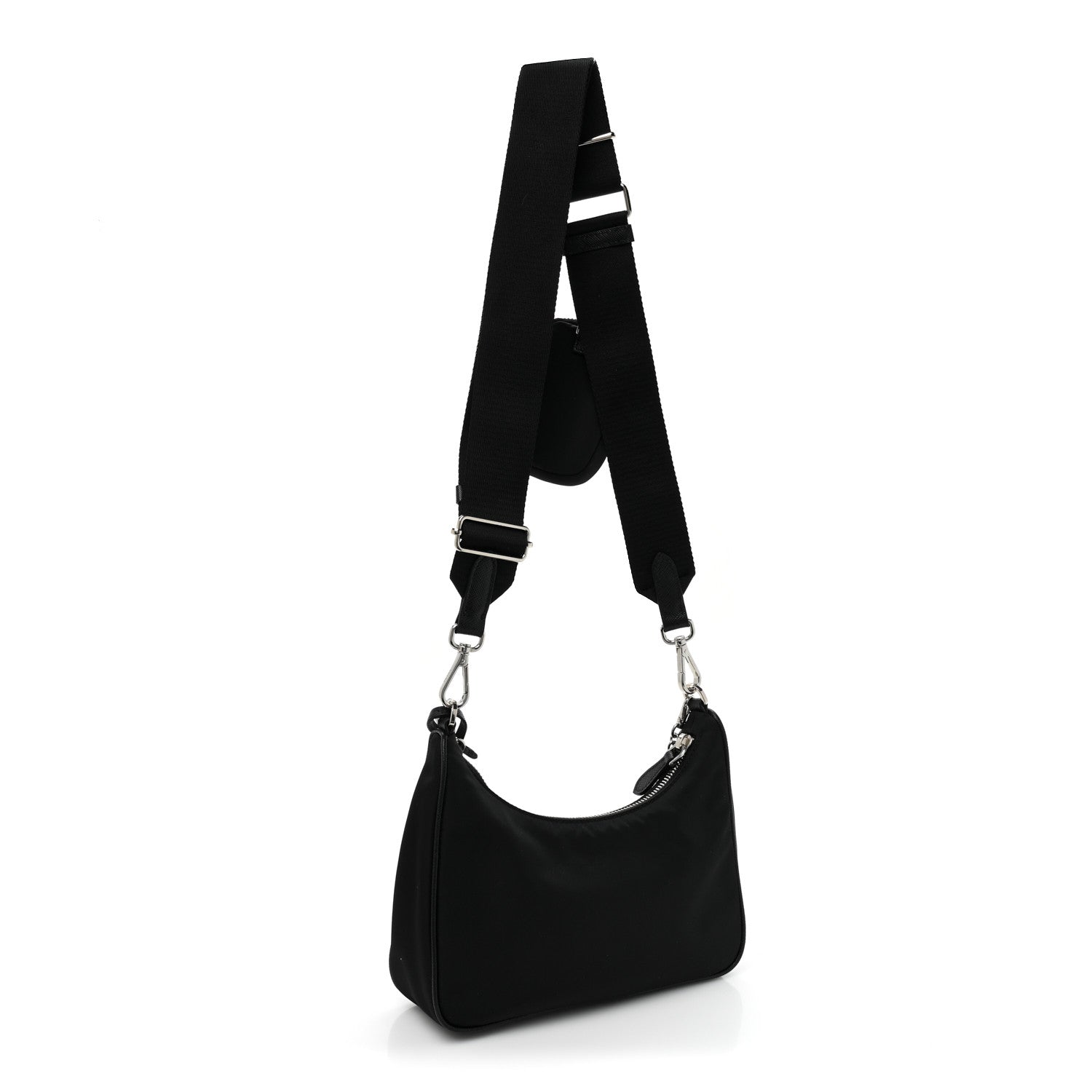 Prada Nylon Re-Edition 2005 Shoulder Bag Black 3 of 8