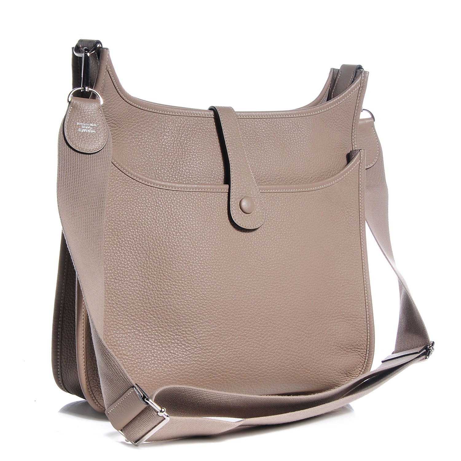 Hermes Taurillon Clemence Evelyne III GM Gris Tourterelle 4 of 15