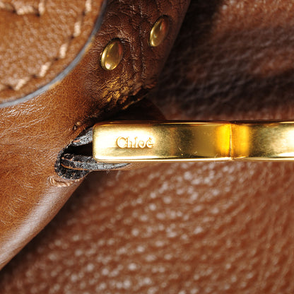 Chloe Calfskin Medium Marcie Hobo Brown Seed 9 of 11