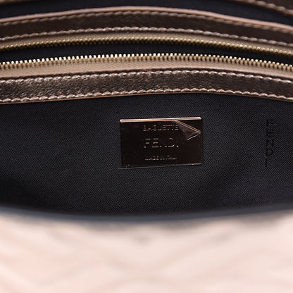 Fendi Vitello Laminato FF 1974 Embossed Baguette Rame 5 of 9