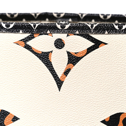 Louis Vuitton Monogram Giant Jungle Neverfull MM Ivory 8 of 10