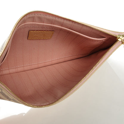 Louis Vuitton Damier Azur Neverfull MM GM Pochette Rose Ballerine 5 of 6