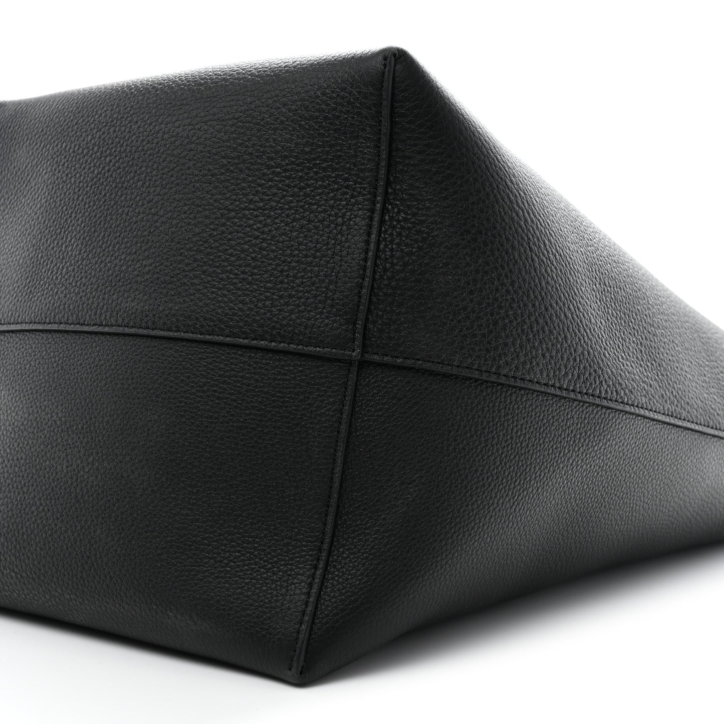 Grained Calfskin Large N/S Park Tote Black