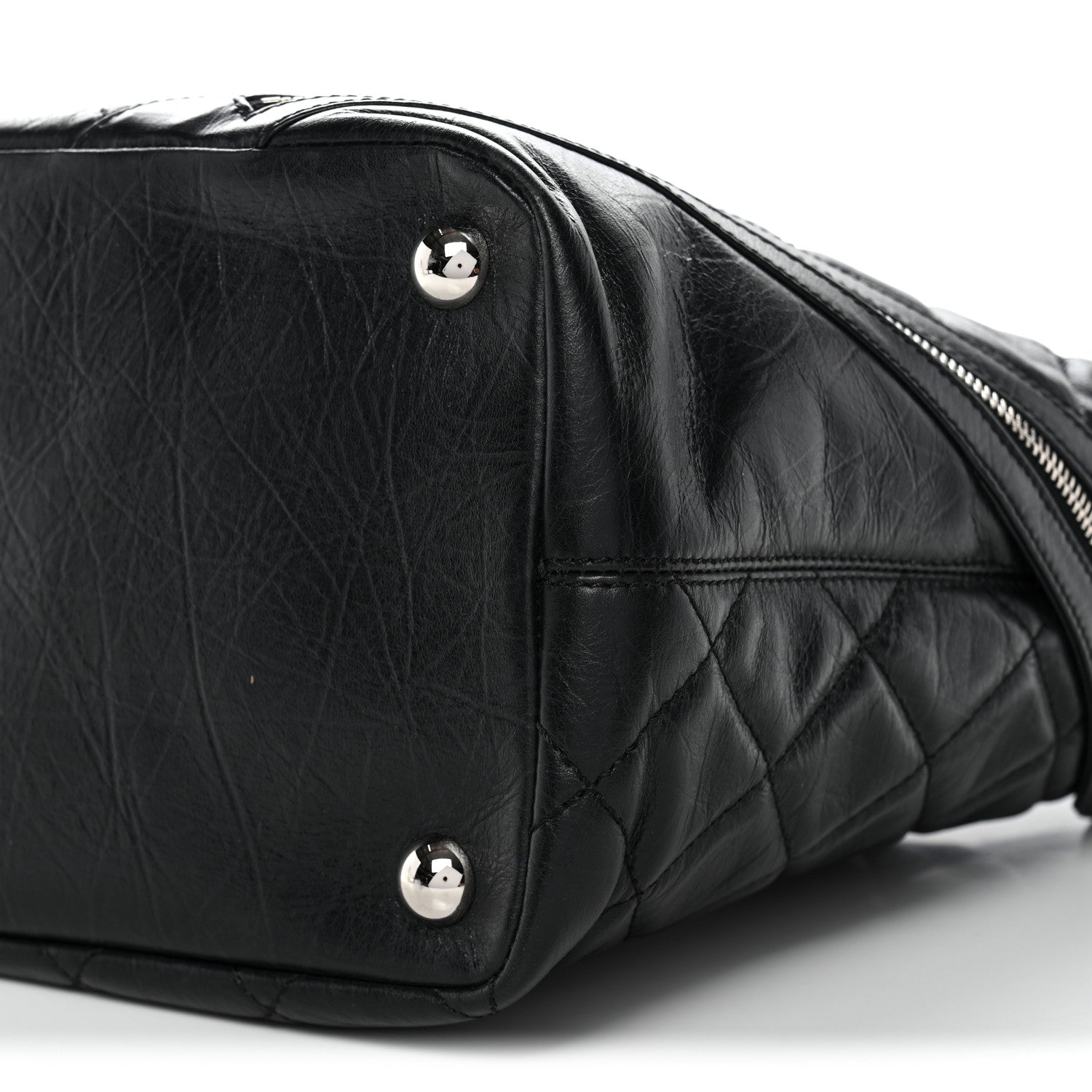 Chanel Aged Calfskin Quilted Large Cotton Club Tote Black 10 of 11
