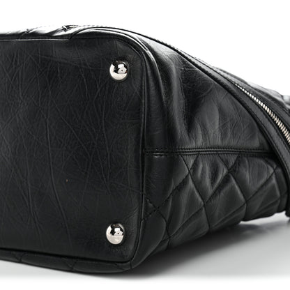 Chanel Aged Calfskin Quilted Large Cotton Club Tote Black 10 of 11