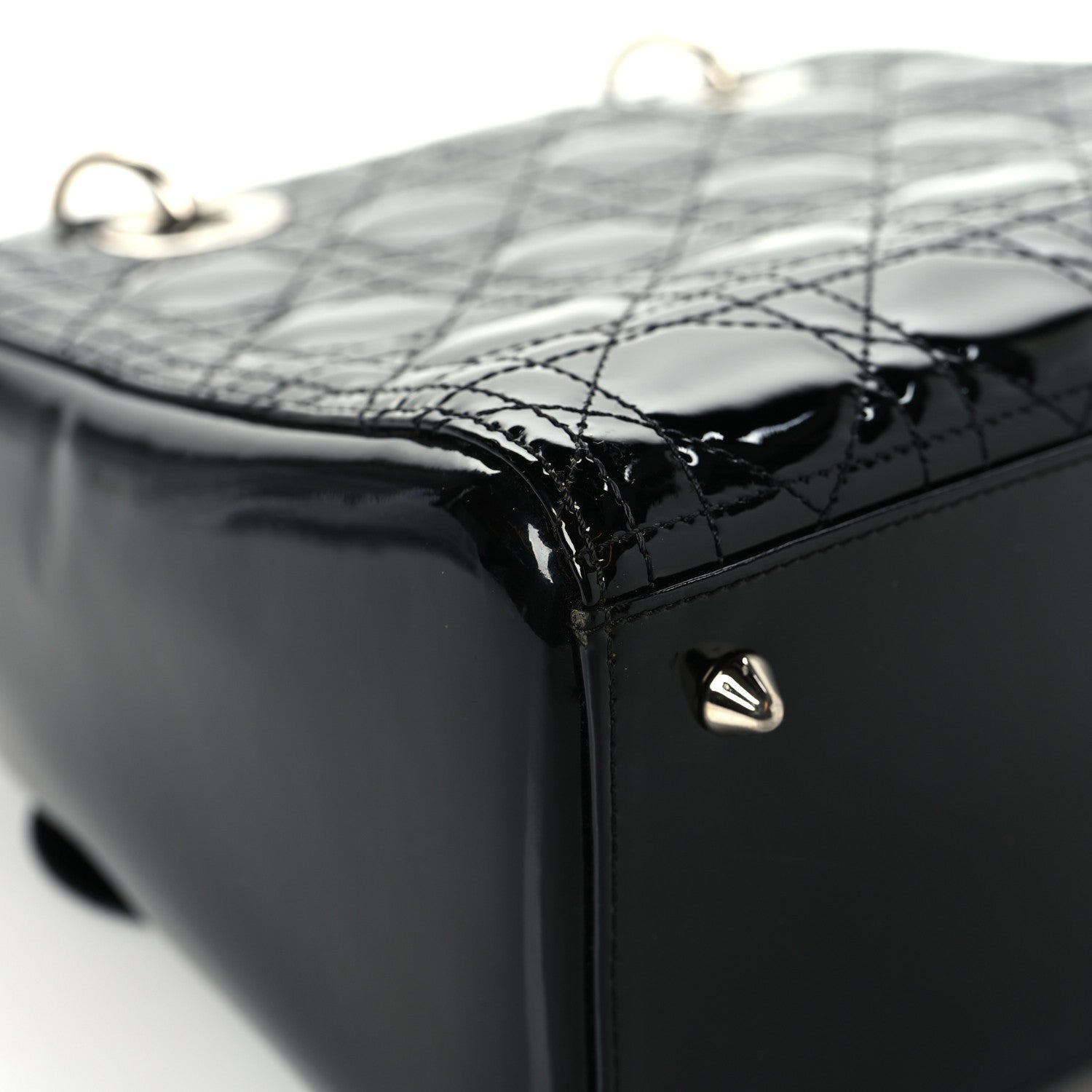 Christian Dior Patent Cannage Medium Lady Dior Black 11 of 12