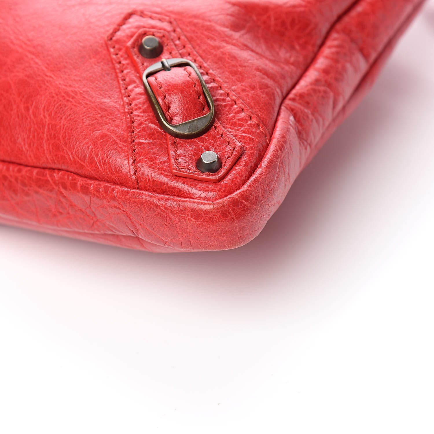 Balenciaga Agneau Classic Hardware Flat Crossbody Rouge Cardinal 10 of 11