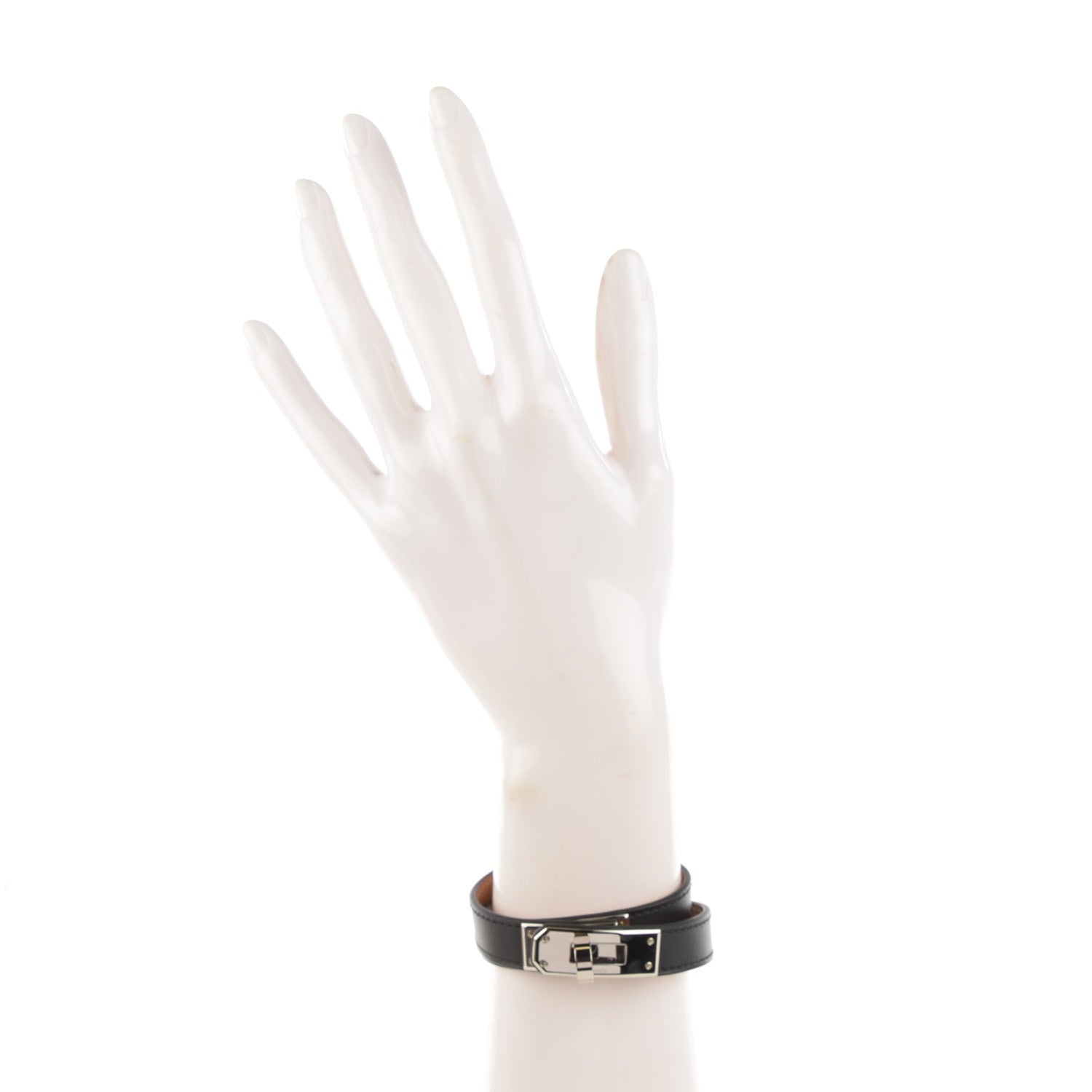 Hermes Chamonix Kelly Double Tour Bracelet S Black 2 of 8