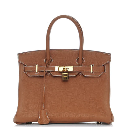 Hermes Togo Birkin 30 Gold 1 of 11