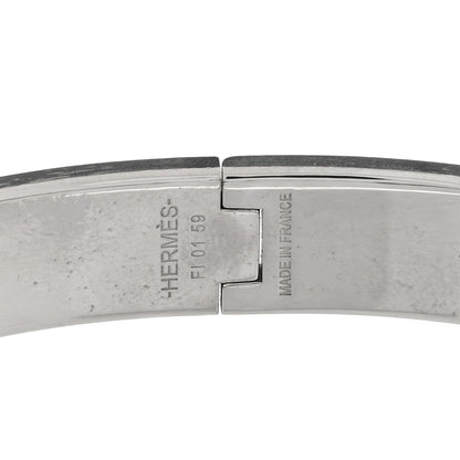 Hermes Matte Enamel Narrow Clic Clac HH Bracelet PM White 3 of 3