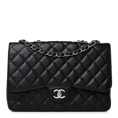 Chanel Caviar Quilted Jumbo Single Flap Black 1 of 19