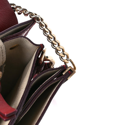 Chloe Calfskin Suede Medium Faye Shoulder Bag Plum Purple 16 of 18
