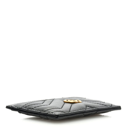 Gucci Calfskin Matelasse GG Marmont Card Holder Black 4 of 6