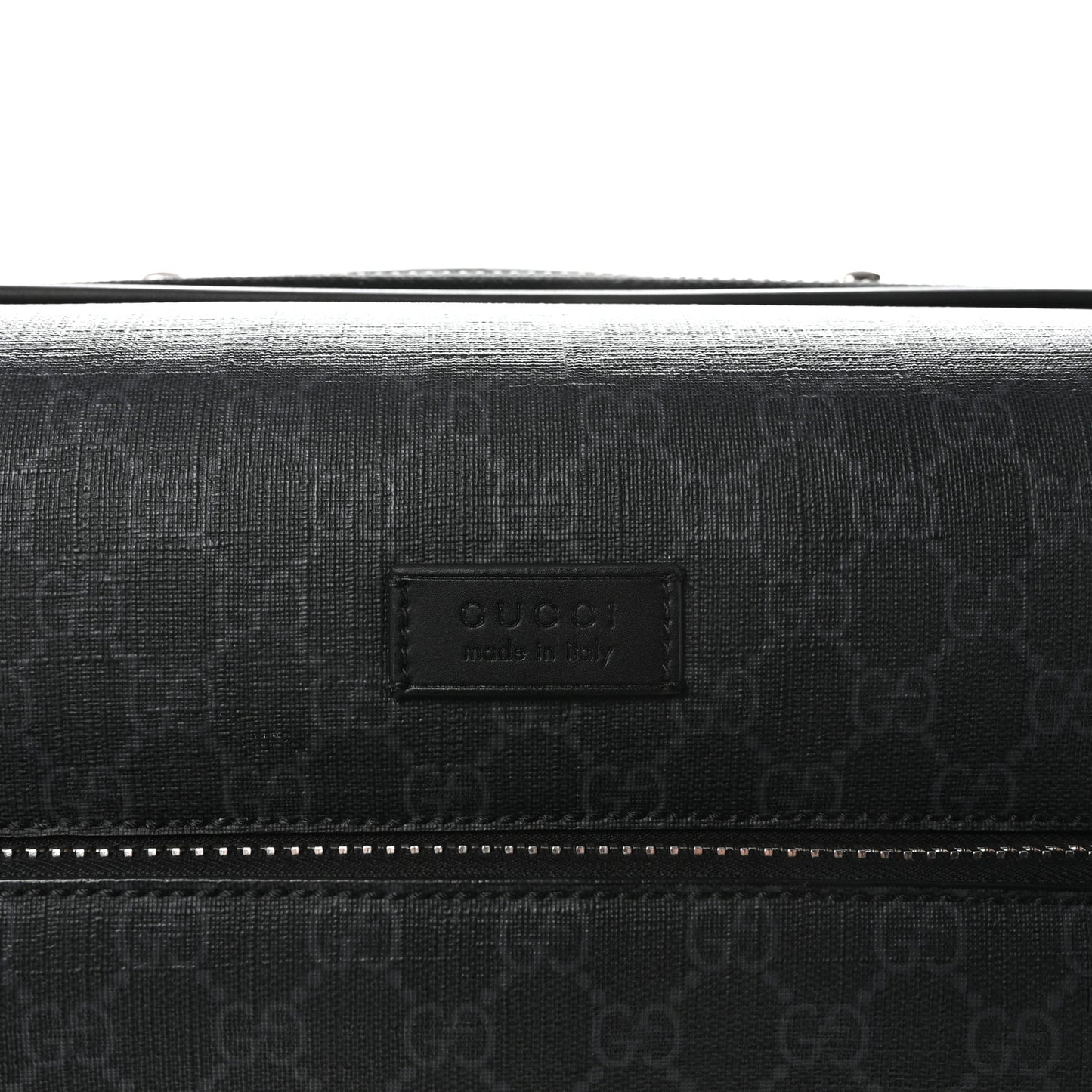 GG Supreme Monogram Gran Turismo Suitcase Black Grey