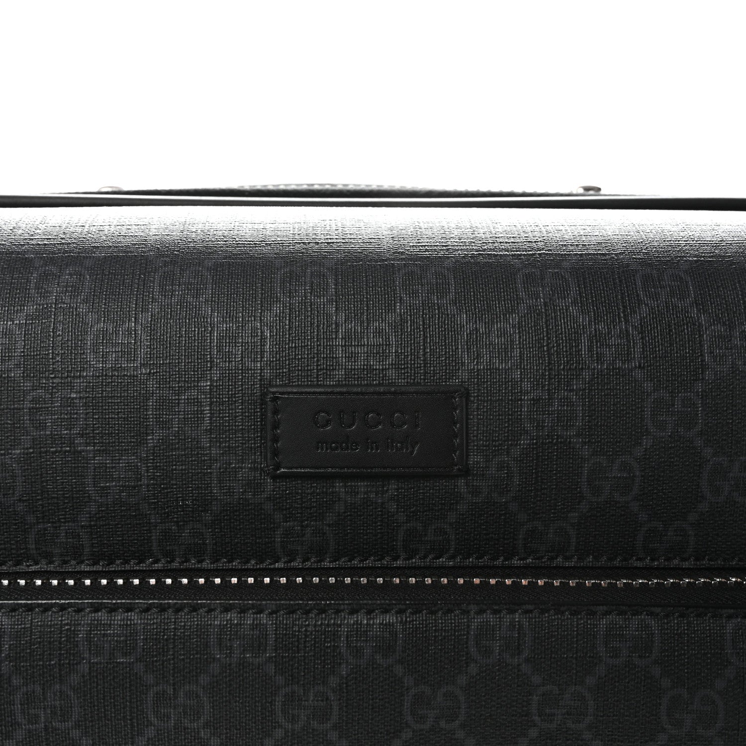 Gucci GG Supreme Monogram Gran Turismo Suitcase Black Grey 7 of 9