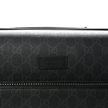Gucci GG Supreme Monogram Gran Turismo Suitcase Black Grey 7 of 9