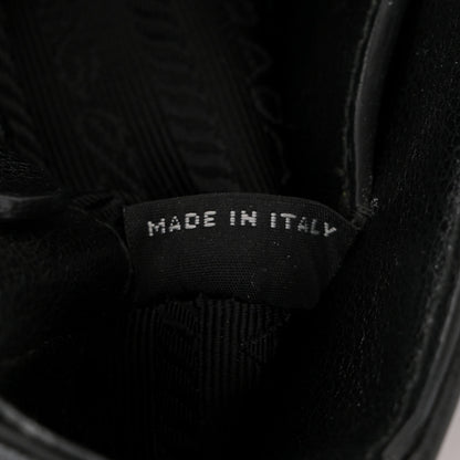 Prada Glace Calfskin Studded Crossbody Black 7 of 11