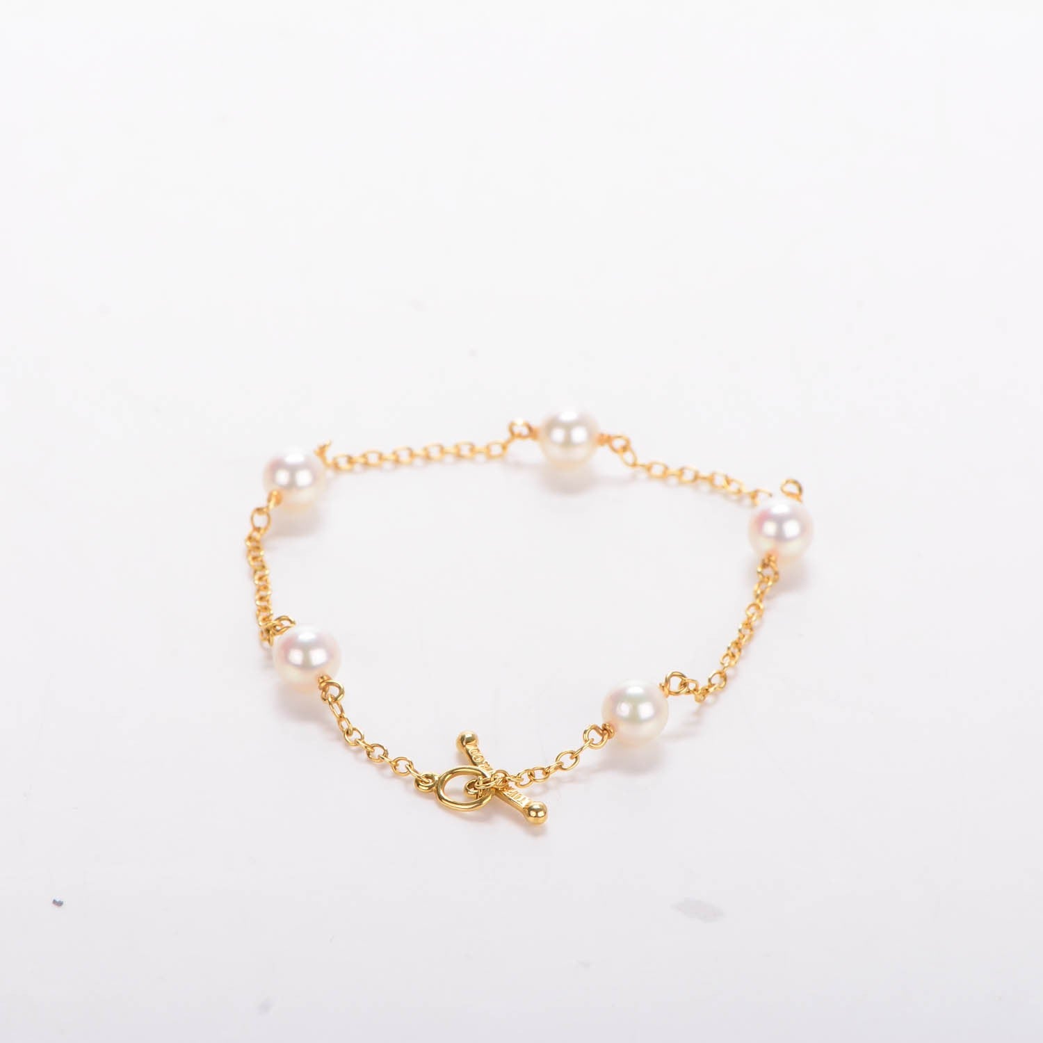 Tiffany 18K Yellow Gold Pearl 5.5-6mm Elsa Peretti Pearls By The Yard Bracelet 3 of 7
