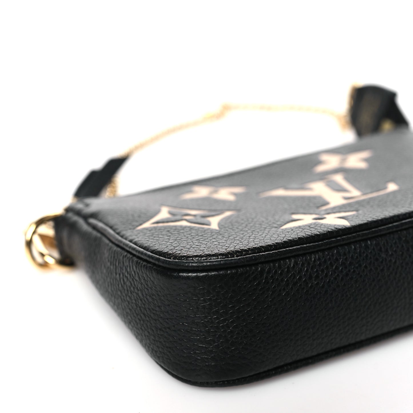 LOUIS VUITTON Empreinte Monogram Giant Mini Pochette Accessories Black