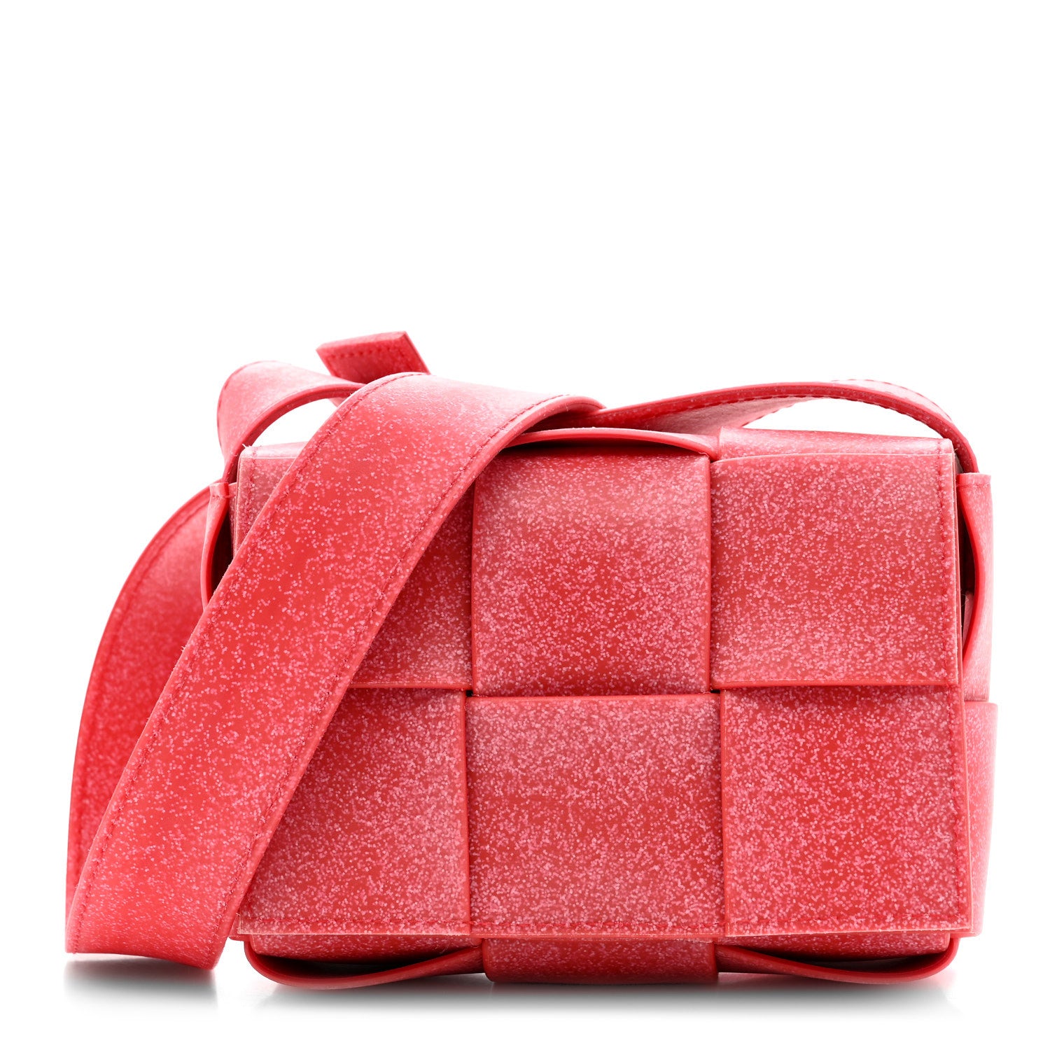 Bottega Veneta Rubber Maxi Intrecciato Extra Mini Cassette Crossbody Bag Firework 1 of 11