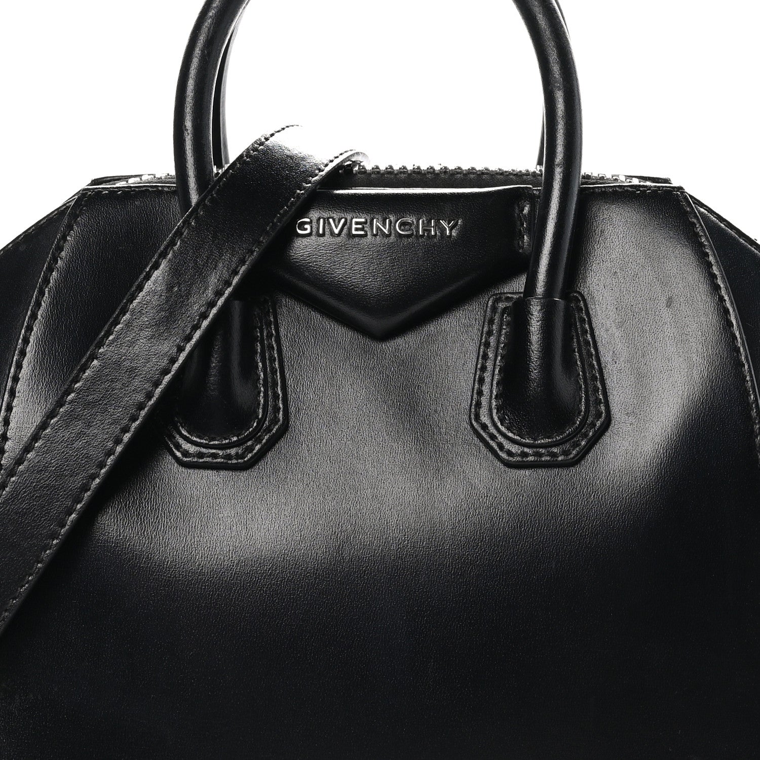 Givenchy Shiny Lord Calfskin Mini Antigona Black 8 of 10