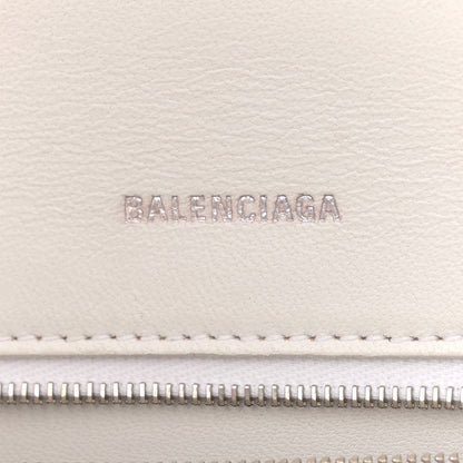Balenciaga Grained Calfskin Small Hourglass Top Handle Bag White 5 of 18