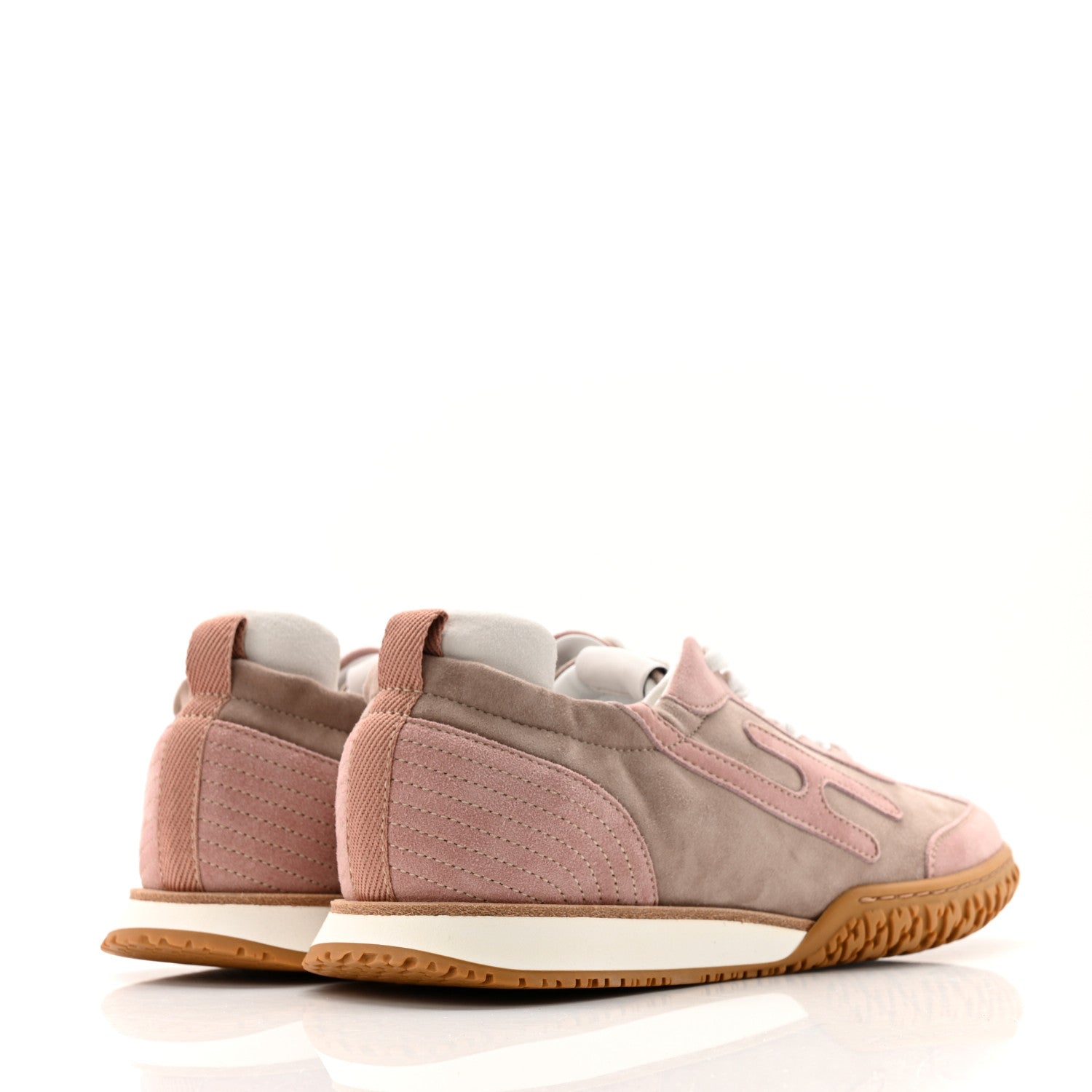 Hermes Suede Goatskin Jet Sneakers 37 Rose Cancan Rose Aquarelle 5 of 9