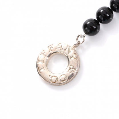 Tiffany Sterling Silver Black Onyx Bead Toggle Bracelet 4 of 6