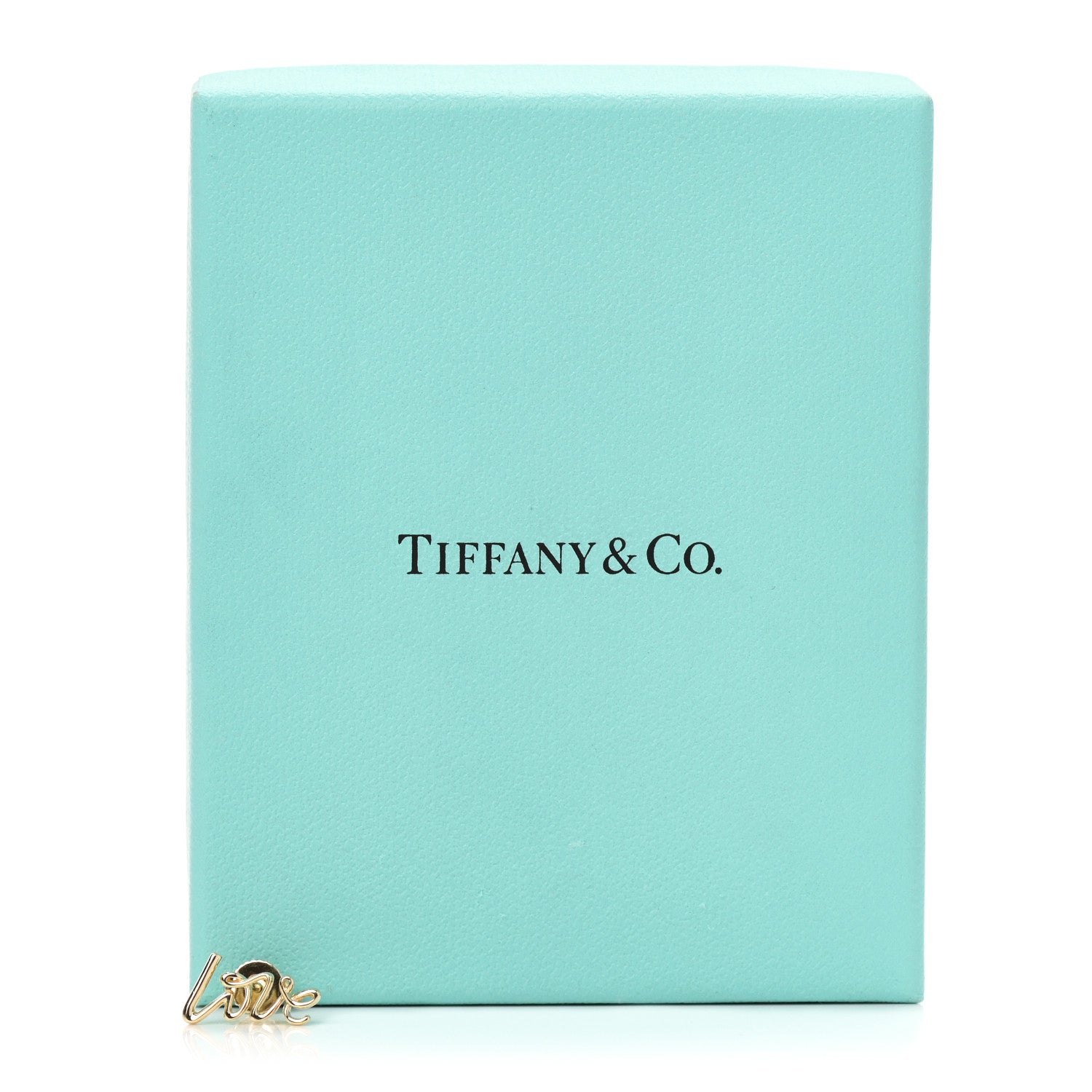 Tiffany 18K Yellow Gold Paloma's Graffiti Love Single Earring 6 of 6