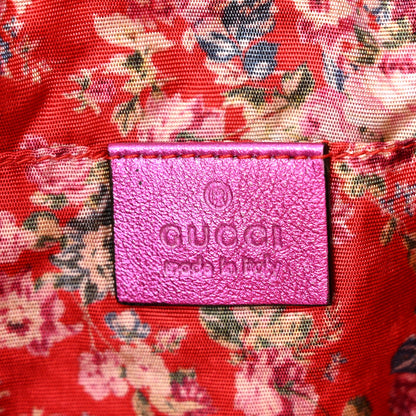 Gucci Laminated Nappa Trapuntata Small Zumi Shoulder Bag Fuxia 6 of 10