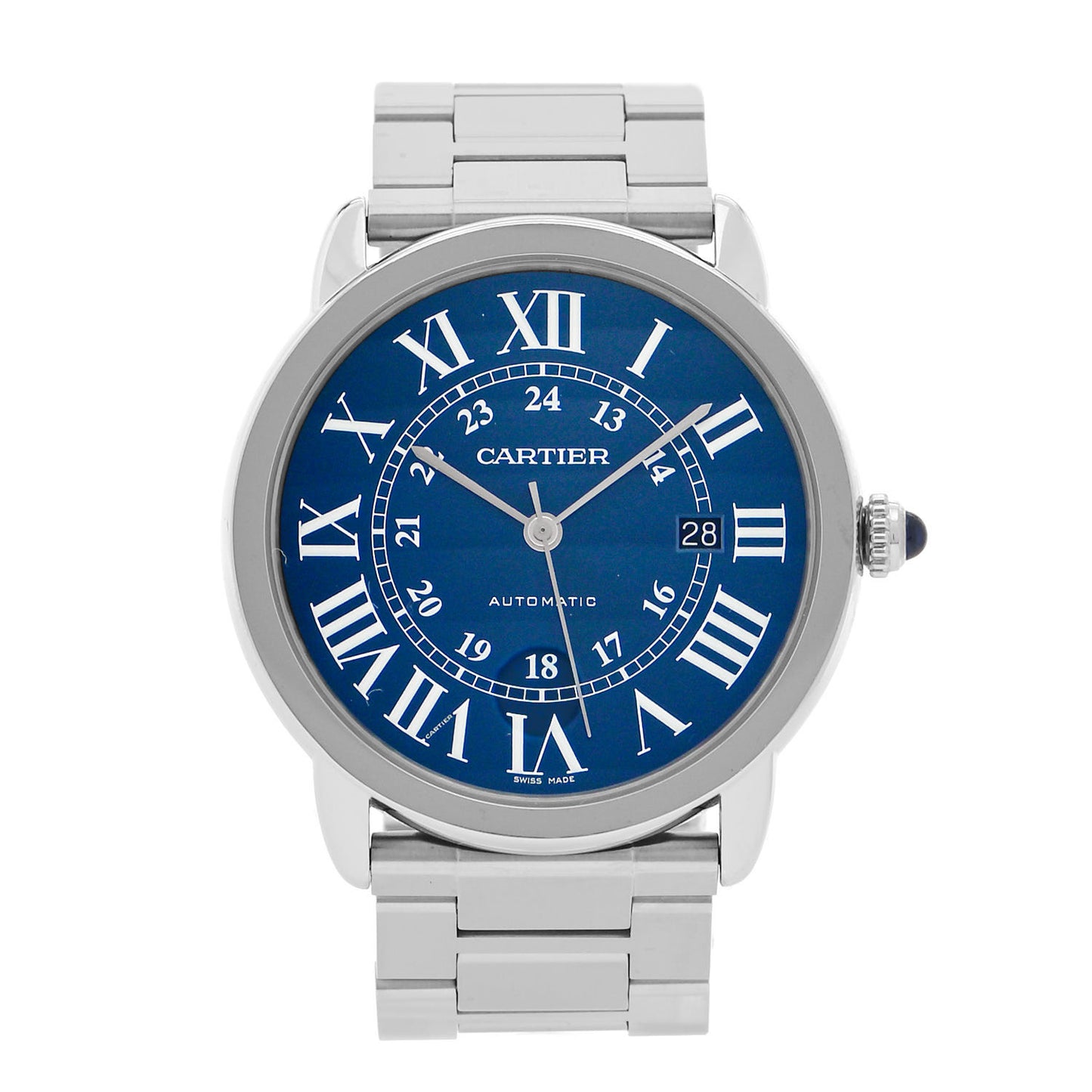 Stainless Steel 42mm Ronde Solo Automatic Watch Blue