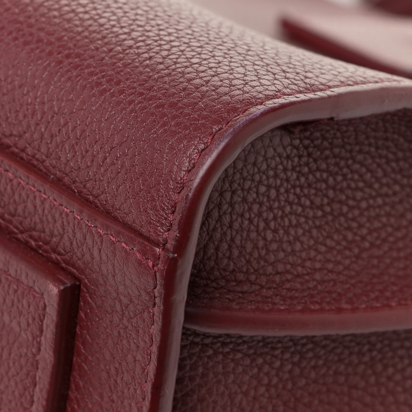 Grained Calfskin Small Supple Sac De Jour Dark Pallisandre