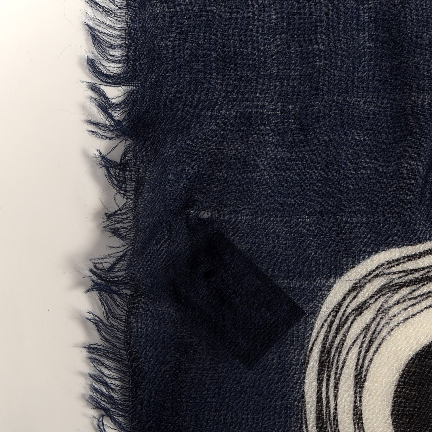 Chanel Cashmere CC Stole Navy 4 of 4