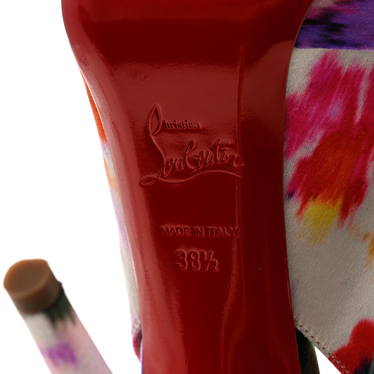 Satin Bouquet Vendome Sling 120 Pumps 38.5 Multicolor