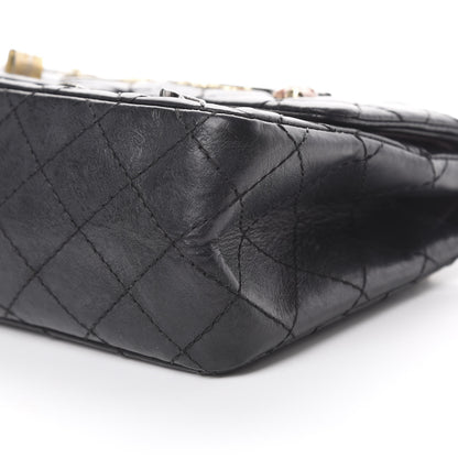 Chanel Aged Calfskin Lucky Charms 2.55 Reissue 225 Flap Black 9 of 16