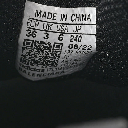 Balenciaga x ADIDAS Fabric Mesh Womens Triple S Sneakers 36 Black 7 of 8