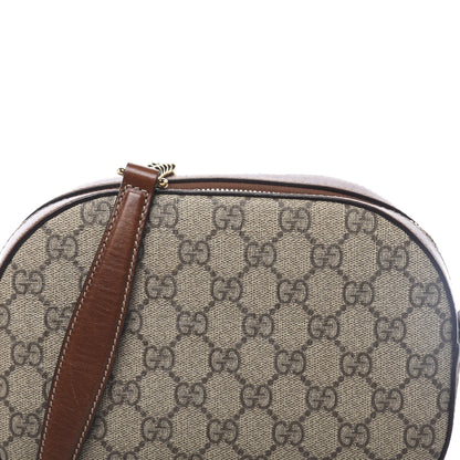 Gucci GG Supreme Monogram Cuoio Toscano Mini Chain Shoulder Bag Beige Ebony Cuir 11 of 13